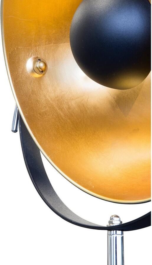 My home Staande lamp Elenoire Staande lamp hoogte verstelbaar zwart goudkleur - Foto 5