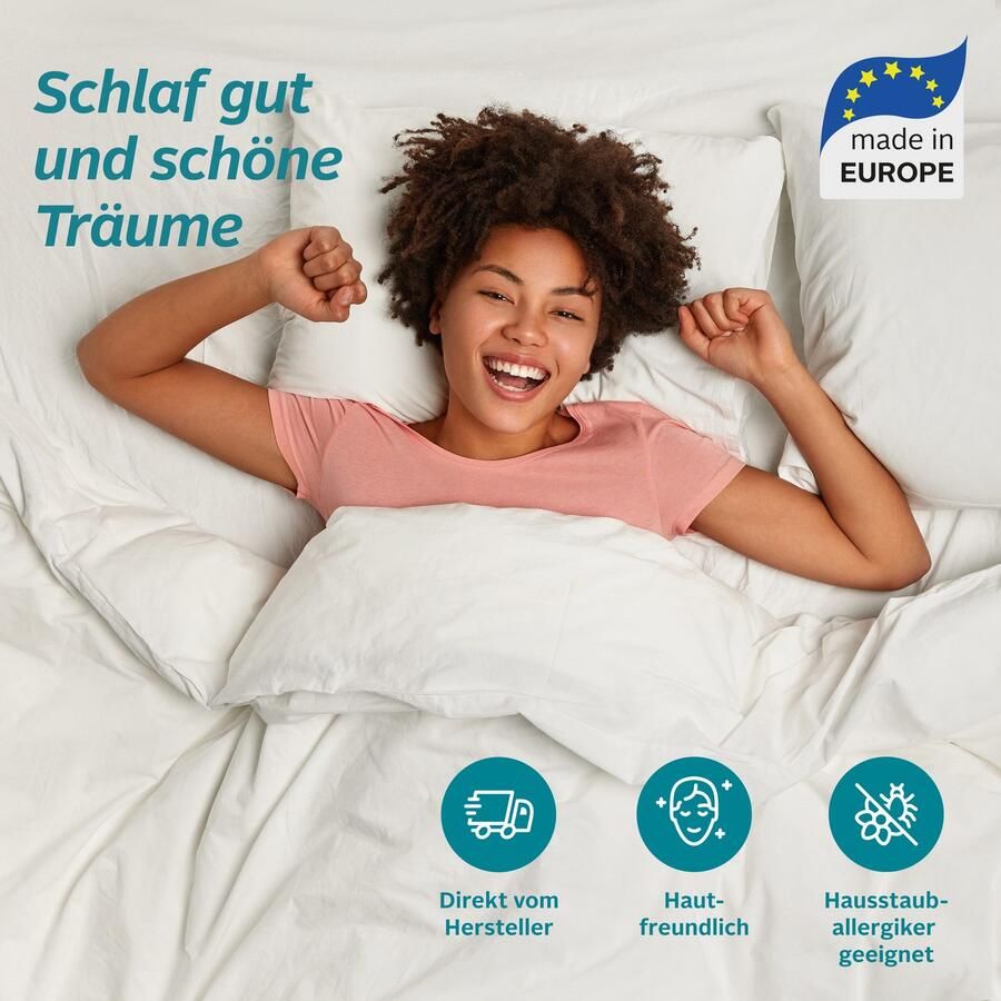 My home Synthetisch dekbed Mondschein dekbed 135x200 cm 155x220 cm 200x200 cm Dekbedden zomer winter geschikt voor mensen met een allergie (mensen met huisstofmijtallergie) Licht