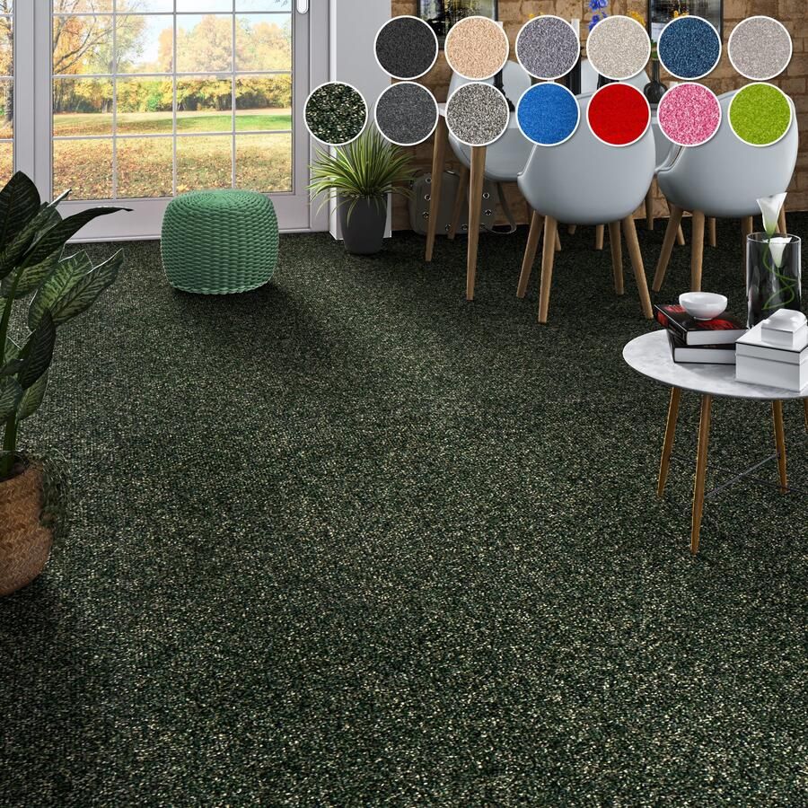 My home Tapijt Zephyra sling Made in Netherlands Uni kleuren Breedte 400 cm slijtvast Woonkamer Slaapkamer