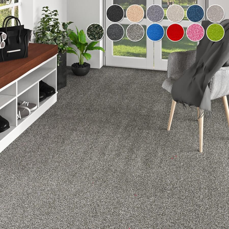 My home Tapijt Zephyra sling Made in Netherlands Uni kleuren Breedte 400 cm slijtvast Woonkamer Slaapkamer - Foto 2