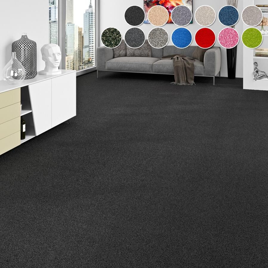 My home Tapijt Zephyra sling Made in Netherlands Uni kleuren Breedte 400 cm slijtvast Woonkamer Slaapkamer - Foto 2