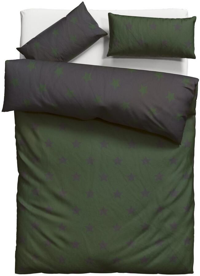 My home Tweezijdig te gebruiken overtrekset Stella Dekbedovertrek met sterretjes kerst winter - Foto 5