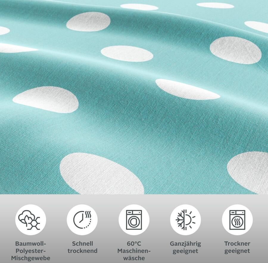 My home Tweezijdig te gebruiken overtrekset Stippen vanaf maat 135x200 cm van gerecycled materiaal beddengoed met stippen (2-delig) - Foto 2