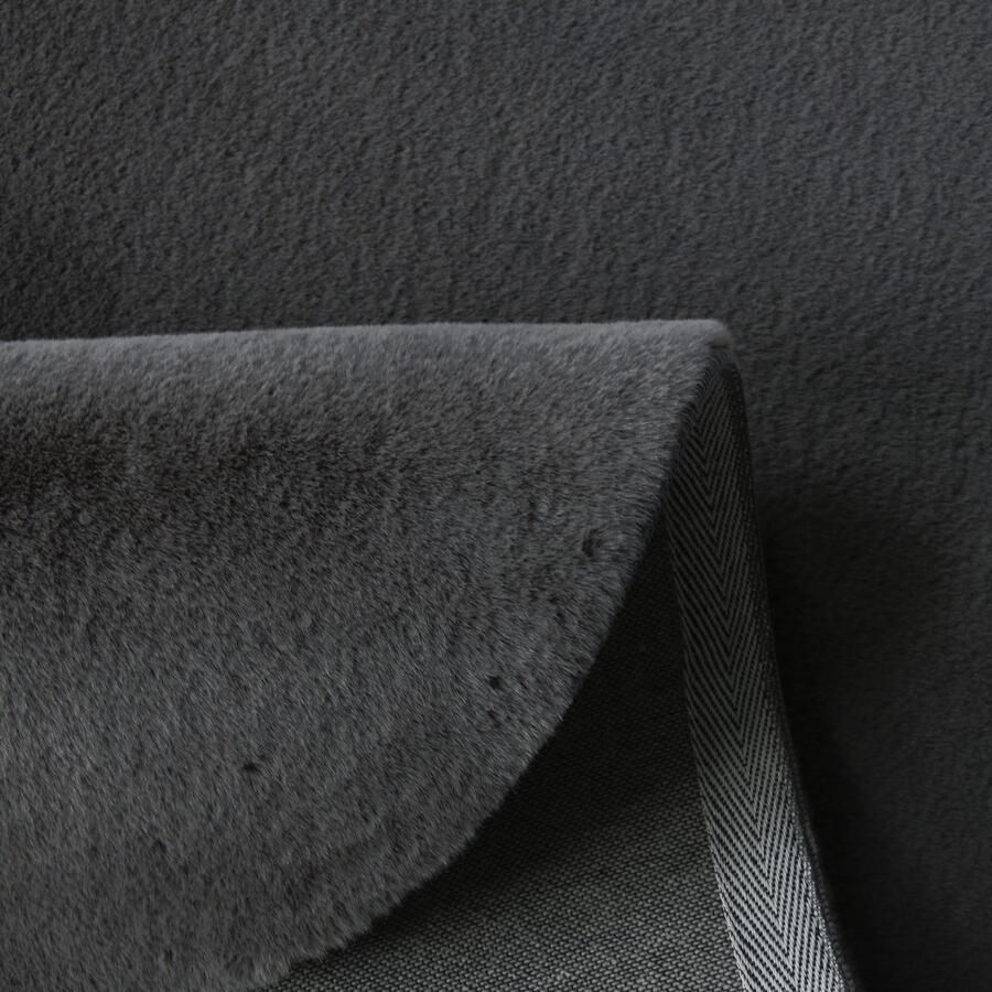 My home Vachtvloerkleed Balu Bean konijnenbont Kunstbont tapijt modern zacht woonkamer slaapkamer