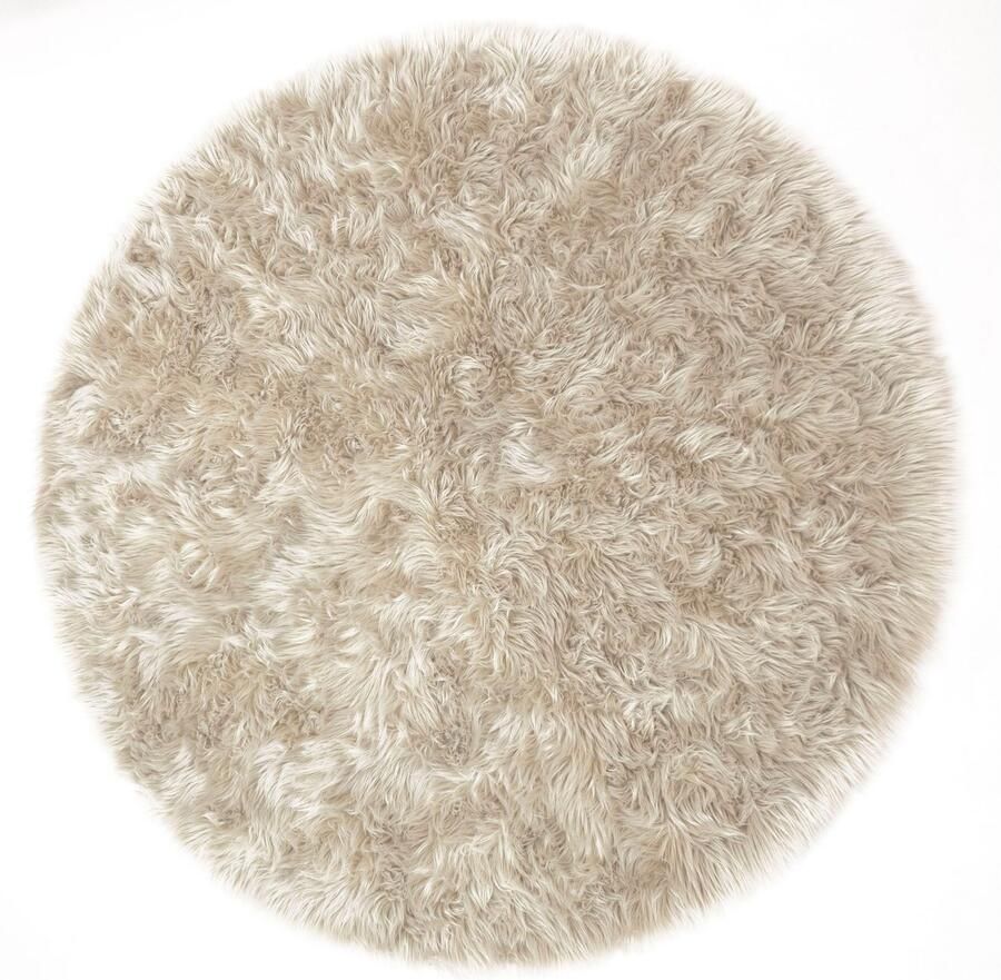 My home Vachtvloerkleed Dena hoogpolige tapijten Imitatiebont zacht unikleuren woonkamer slaapkamer eetkamer - Foto 3