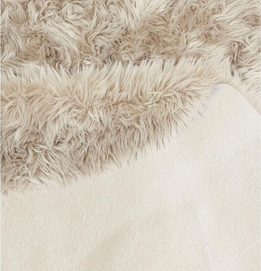 My home Vachtvloerkleed Dena hoogpolige tapijten Imitatiebont zacht unikleuren woonkamer slaapkamer eetkamer - Foto 4