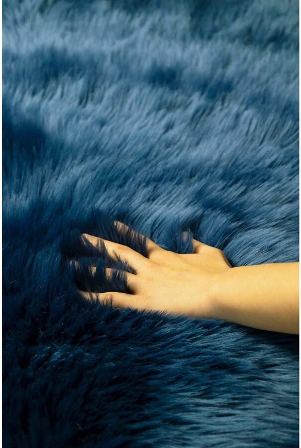 My home Vachtvloerkleed Dena hoogpolige tapijten Imitatiebont zacht unikleuren woonkamer slaapkamer eetkamer - Foto 7