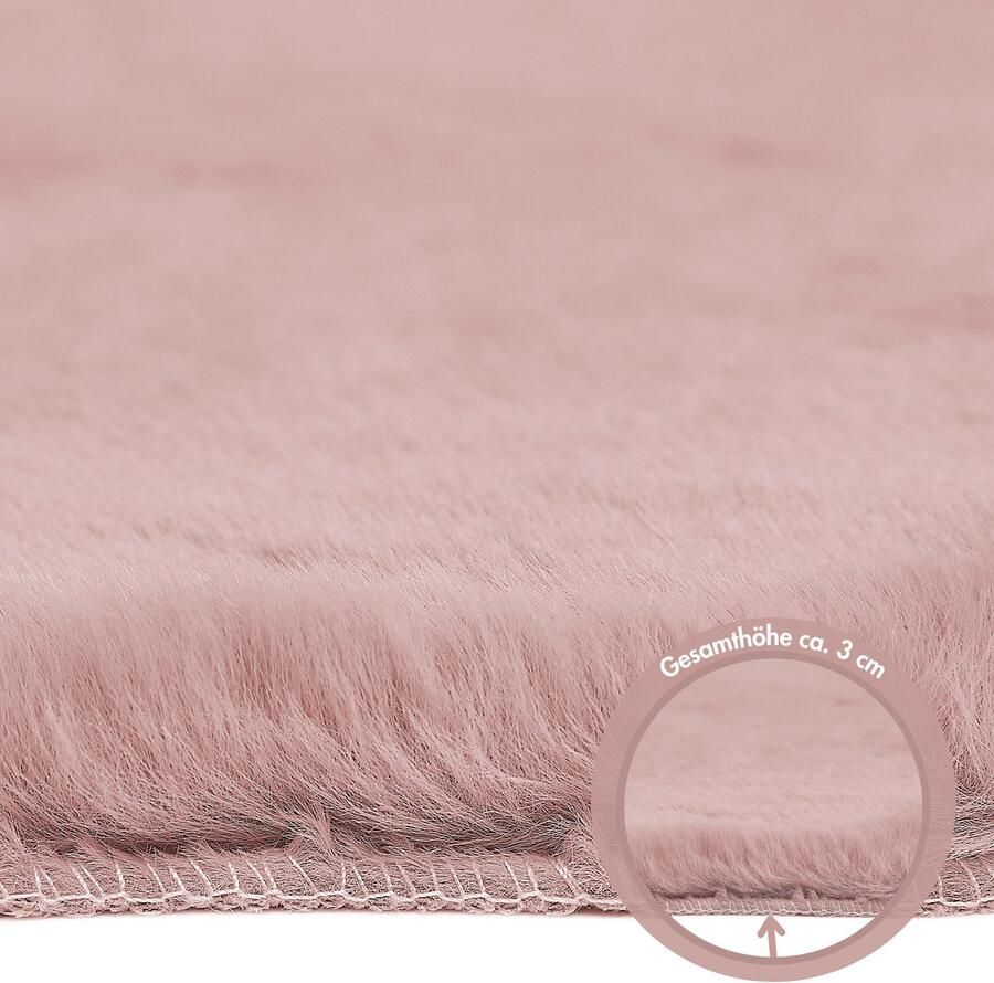 My home Vachtvloerkleed Lugano Kunstbont uni kleuren zacht & knuffelig ook als 2-set verkrijgbaar - Foto 2