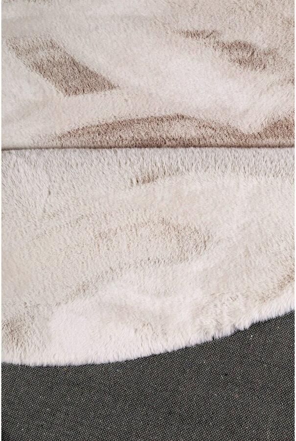 My home Vachtvloerkleed Rabbit imitatiebont konijnenbont-gevoel microvezel bijzonder hoog en pluizig woonkamer slaapkamer kinderkamer - Foto 5