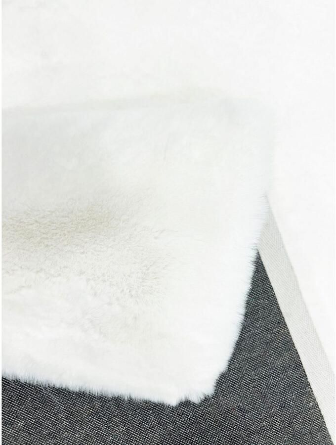 My home Vachtvloerkleed Rabbit imitatiebont konijnenbont-gevoel microvezel bijzonder hoog en pluizig woonkamer slaapkamer kinderkamer - Foto 4