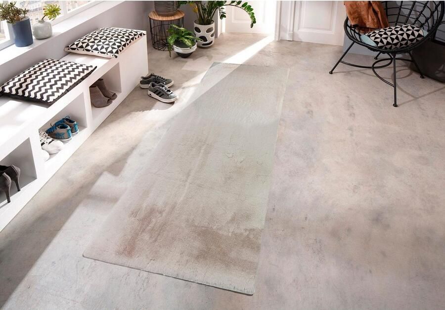 My home Vachtvloerkleed Rabbit imitatiebont konijnenbont-gevoel microvezel bijzonder hoog en fluffy woonkamer slaapkamer gang loper - Foto 6