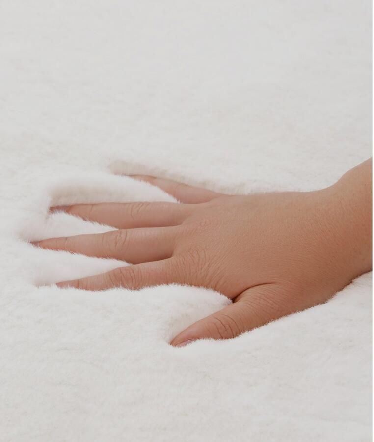 My home Vachtvloerkleed Rabbit imitatiebont konijnenbont-gevoel microvezel bijzonder hoog en fluffy woonkamer slaapkamer gang loper - Foto 4