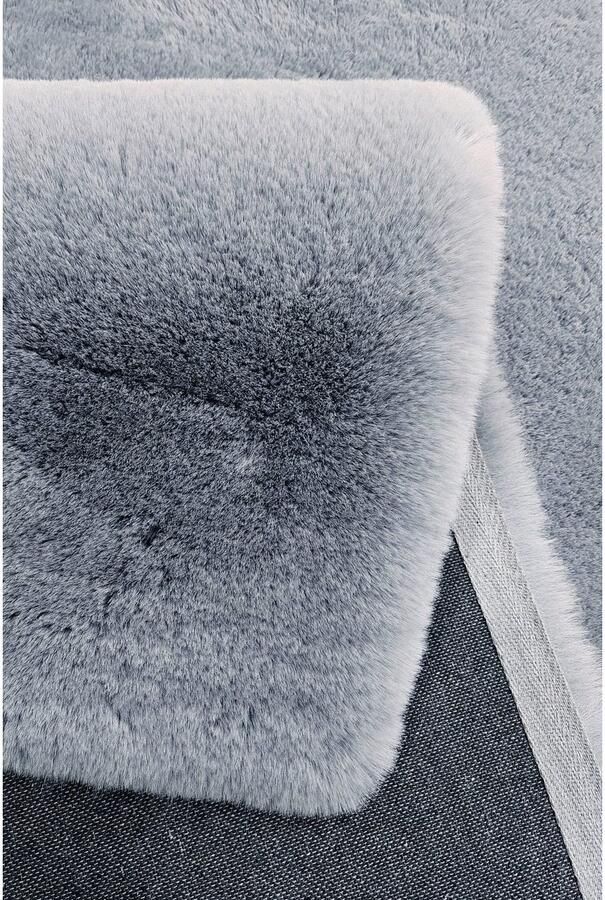 My home Vachtvloerkleed Rabbit imitatiebont konijnenbont-gevoel microvezel bijzonder hoog en fluffy woonkamer slaapkamer gang loper - Foto 4