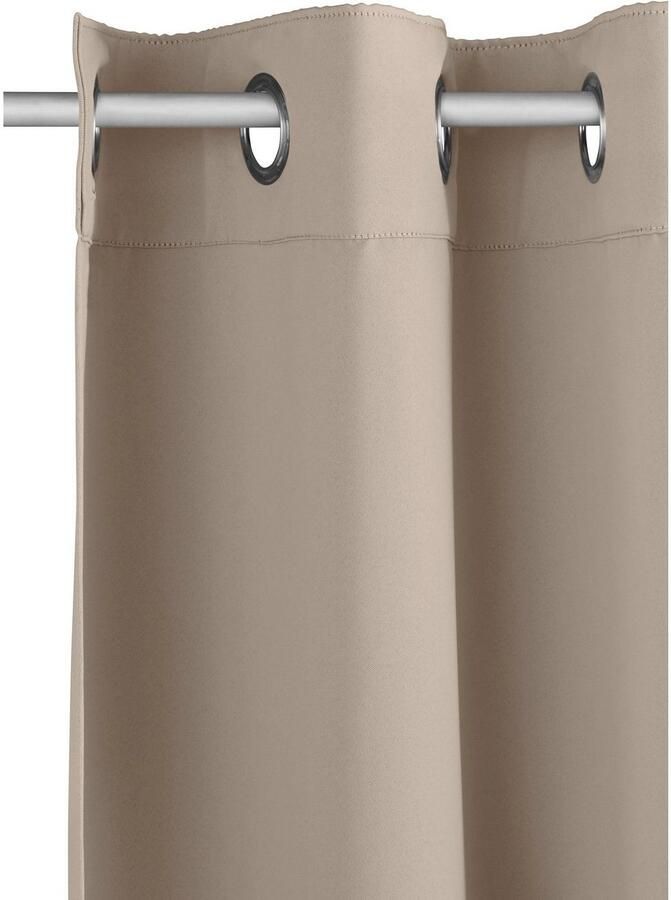 My home Verduisteringsgordijn Solana Gordijn breedte 280 cm verduisterend uni roomdivider (1 stuk) - Foto 4