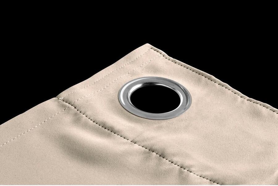 My home Verduisteringsgordijn Solana Gordijn breedte 280 cm verduisterend uni roomdivider (1 stuk) - Foto 5