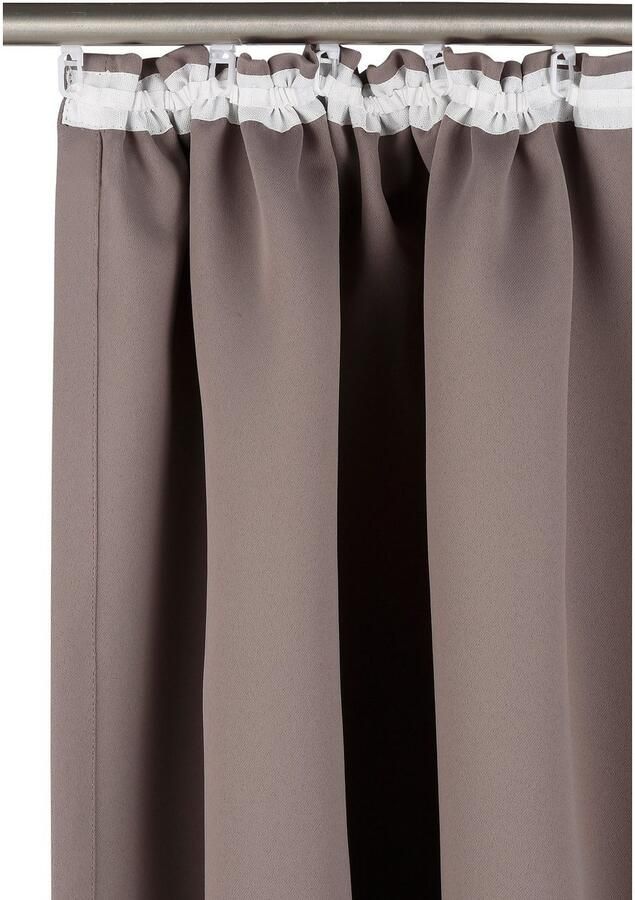 My home Verduisteringsgordijn Solana gordijnen met rimpelband overgordijnen woonkamer modern 2-delige set verduisteringsgordijnen met thermofunctie bestseller effen (2 stuks) - Foto 3