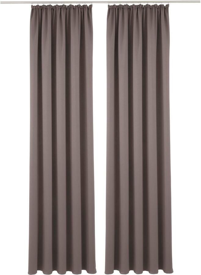 My home Verduisteringsgordijn Solana gordijnen met rimpelband overgordijnen woonkamer modern 2-delige set verduisteringsgordijnen met thermofunctie bestseller effen (2 stuks) - Foto 2