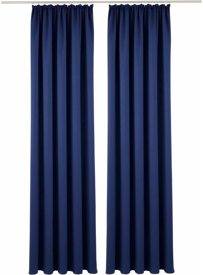 My home Verduisteringsgordijn Solana gordijnen met rimpelband overgordijnen woonkamer modern 2-delige set verduisteringsgordijnen met thermofunctie bestseller effen (2 stuks) - Foto 4