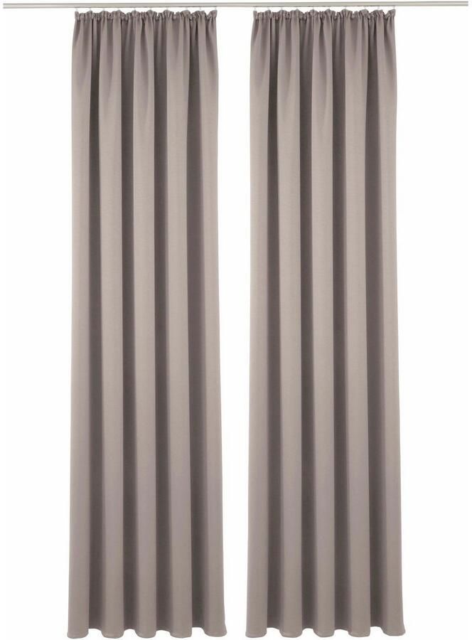 My home Verduisteringsgordijn Solana gordijnen met rimpelband overgordijnen woonkamer modern 2-delige set verduisteringsgordijnen met thermofunctie bestseller effen (2 stuks) - Foto 3