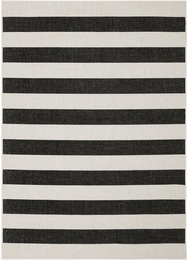 My home Vloerkleed Alan omkeerbaar tapijt dubbelzijdig te gebruiken strepen scandi weerbestendig voor binnen en buiten - Foto 9