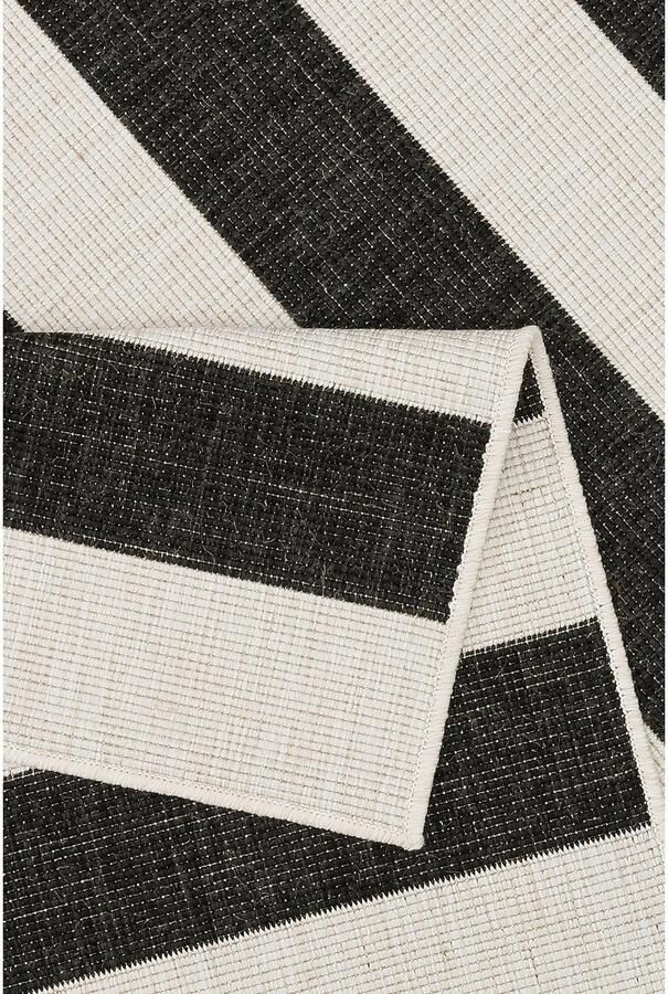 My home Vloerkleed Alan omkeerbaar tapijt dubbelzijdig te gebruiken strepen scandi weerbestendig voor binnen en buiten - Foto 6