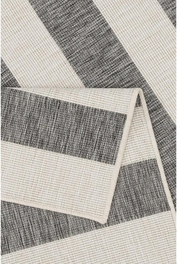 My home Vloerkleed Alan omkeerbaar tapijt dubbelzijdig te gebruiken strepen scandi weerbestendig voor binnen en buiten - Foto 8