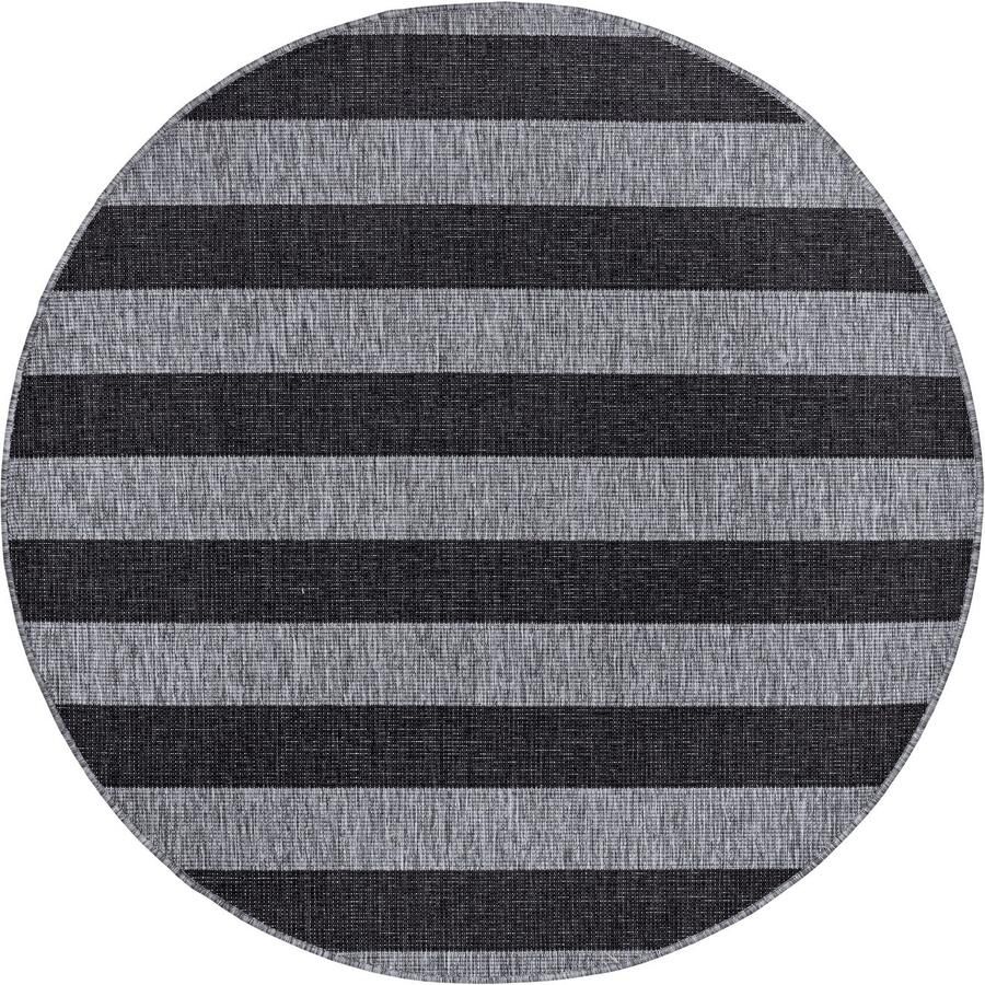 My home Vloerkleed Alan omkeerbaar tapijt Dubbelzijdig te gebruiken strepen Scandi weerbestendig voor binnen en buiten