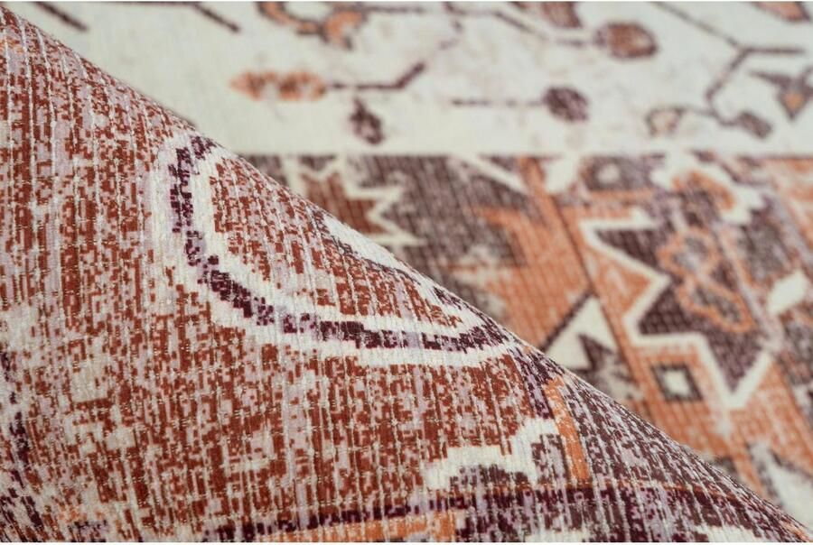 My home Vloerkleed Arnau Vintage-design vloerkleed in used look oriëntaals platweefsel - Foto 11