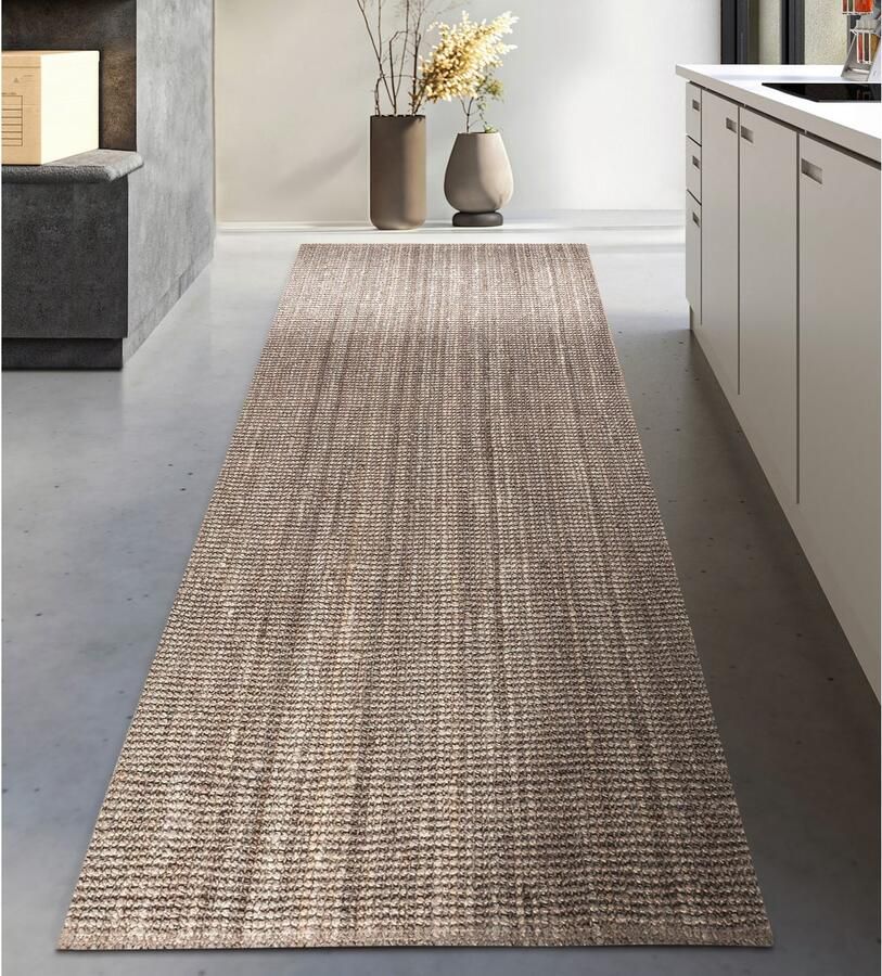 My home Vloerkleed Avot jute tapijt 100% jutevezel loper eetkamer woonkamer scandi