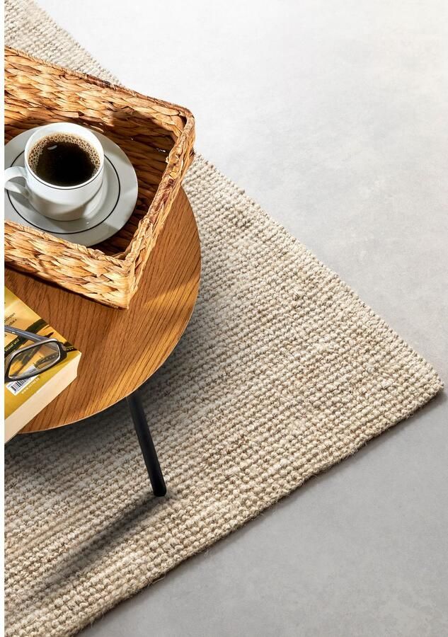 My home Vloerkleed Avot jute tapijt 100% jutevezel natuur eetkamer loper woonkamer gang scandi - Foto 4