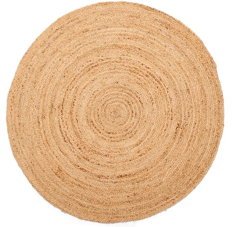 My home Vloerkleed Bjarka gemêleerd 100% jute handgeweven ook rechthoekig verkrijgbaar - Foto 3