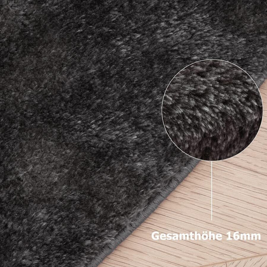 My home Vloerkleed Cali Bean bijzondere vorm effen zacht wasbaar woonkamer slaapkamer - Foto 3