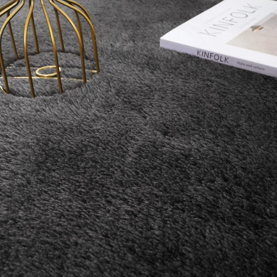 My home Vloerkleed Cali Bean bijzondere vorm effen zacht wasbaar woonkamer slaapkamer - Foto 5