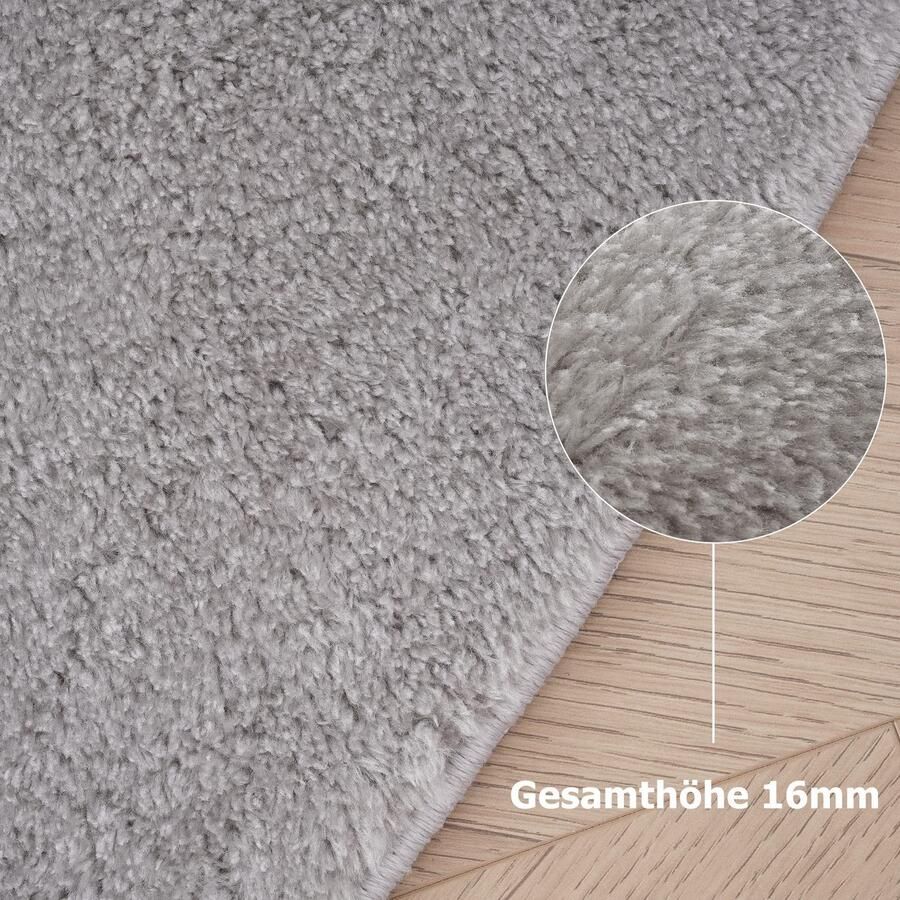 My home Vloerkleed Cali Bean bijzondere vorm effen zacht wasbaar woonkamer slaapkamer - Foto 5