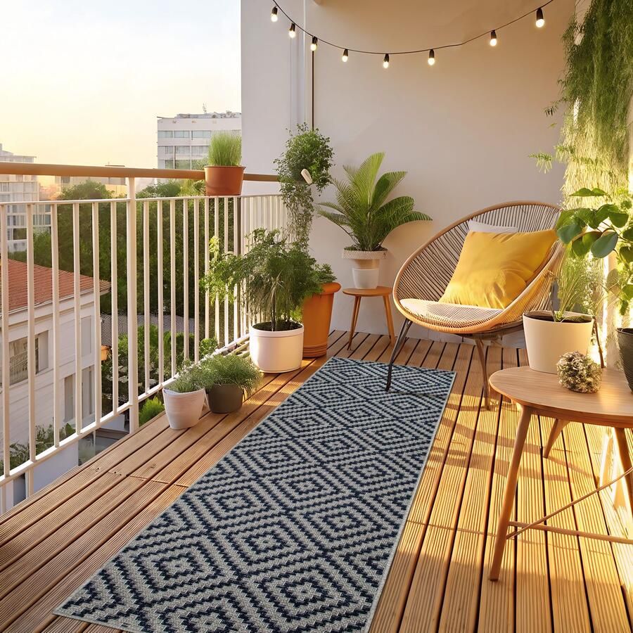 My home Vloerkleed Cordoba is ook als loper verkrijgbaar Geschikt voor binnen en buiten sisal-look weerbestendig & uv-bestendig boho - Foto 2