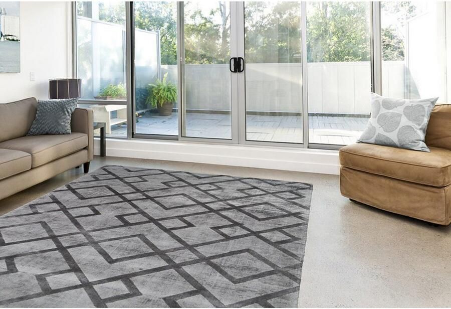 Calo-deluxe Vloerkleed Viteox 310 Viscose korte pool woonkamer - Foto 3