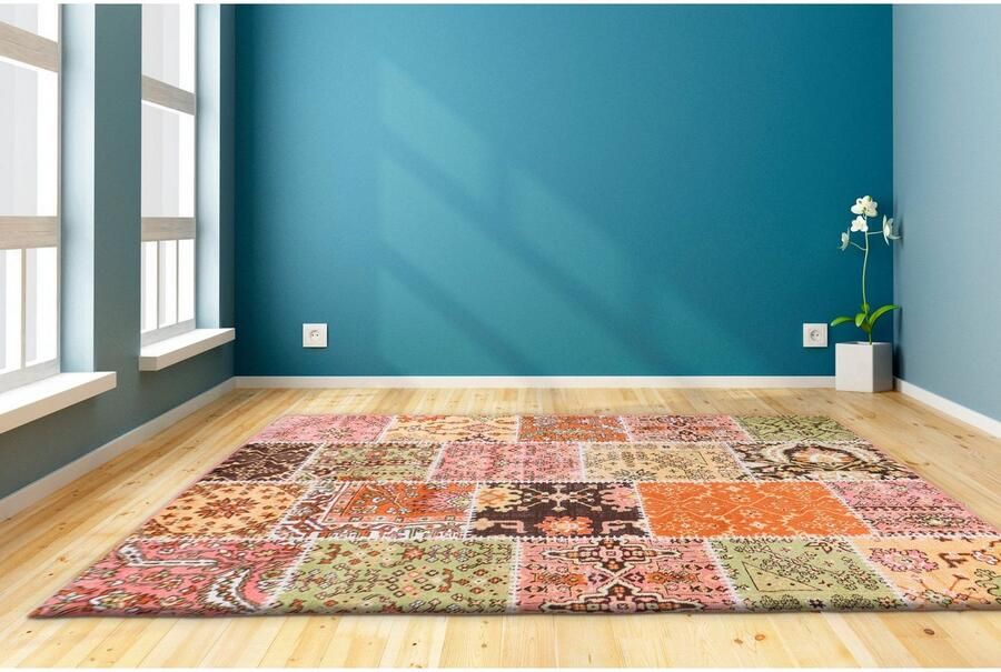 Calo-deluxe Vloerkleed Ruzica-404 Platweefsel vintage-design woonkamer - Foto 6