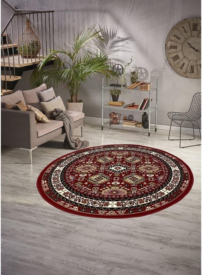 My home Vloerkleed Diantha Oriënt-look vloerkleed met randdessin korte pool elegant zacht - Foto 4