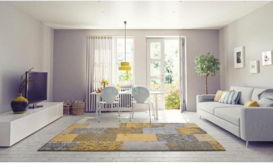Kayoom Vloerkleed Symphony 160 Platweefsel puur katoen woonkamer - Foto 7