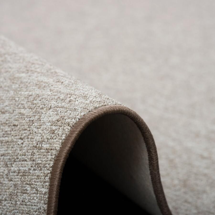 My home Vloerkleed Fortis Effen kleuren lussen geketteld ook als loper slijtvast