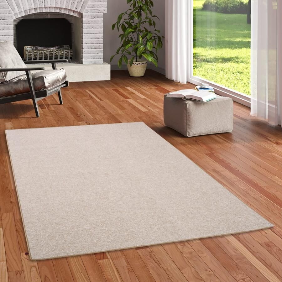 My home Vloerkleed Fortis Effen kleuren lussen geketteld ook als loper slijtvast - Foto 3