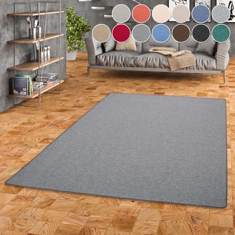 My home Vloerkleed Fortis Effen kleuren lussen geketteld ook als loper slijtvast - Foto 2