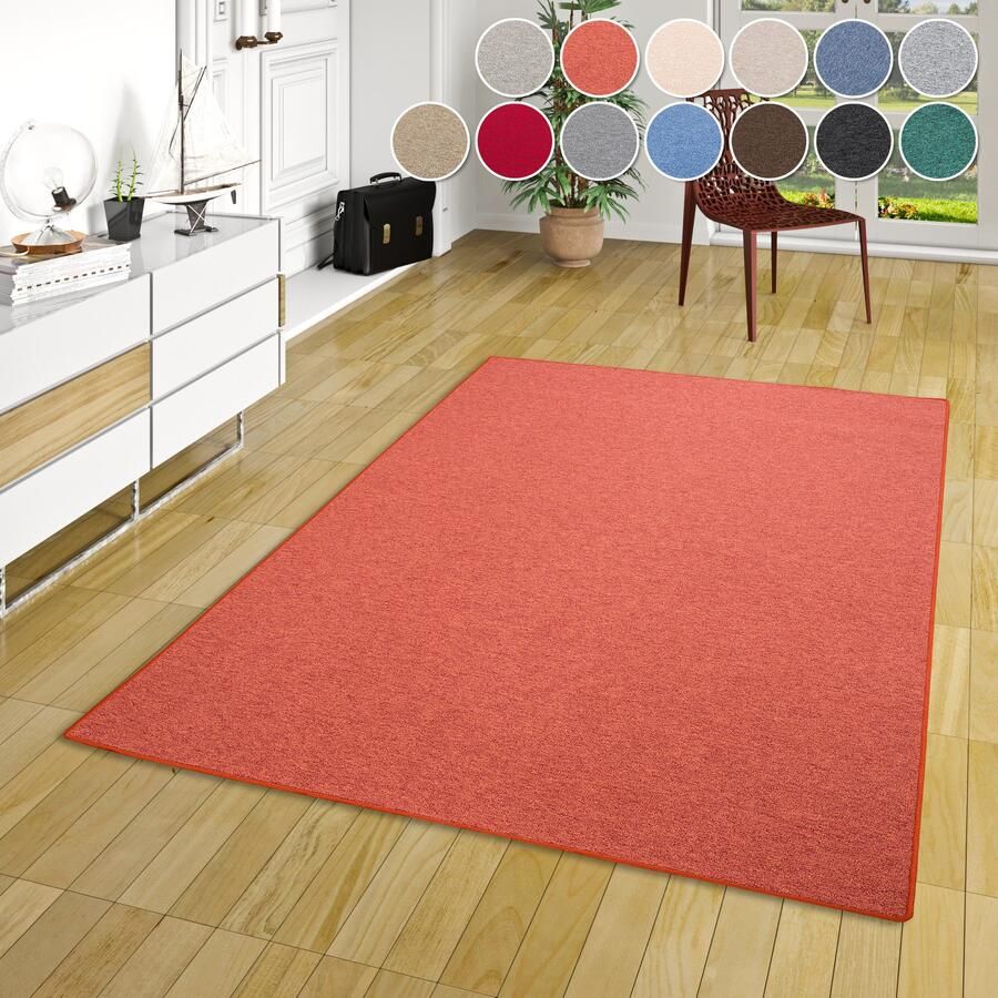 My home Vloerkleed Fortis Effen kleuren lussen geketteld ook als loper slijtvast - Foto 2