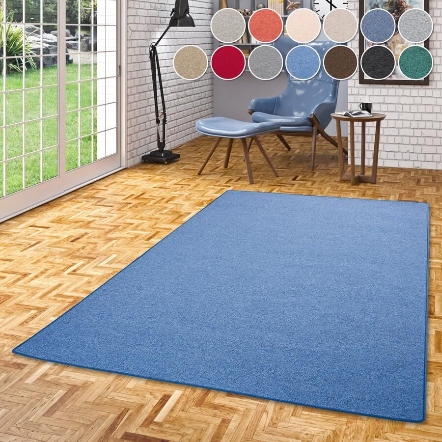 My home Vloerkleed Fortis Effen kleuren lussen geketteld ook als loper slijtvast - Foto 2