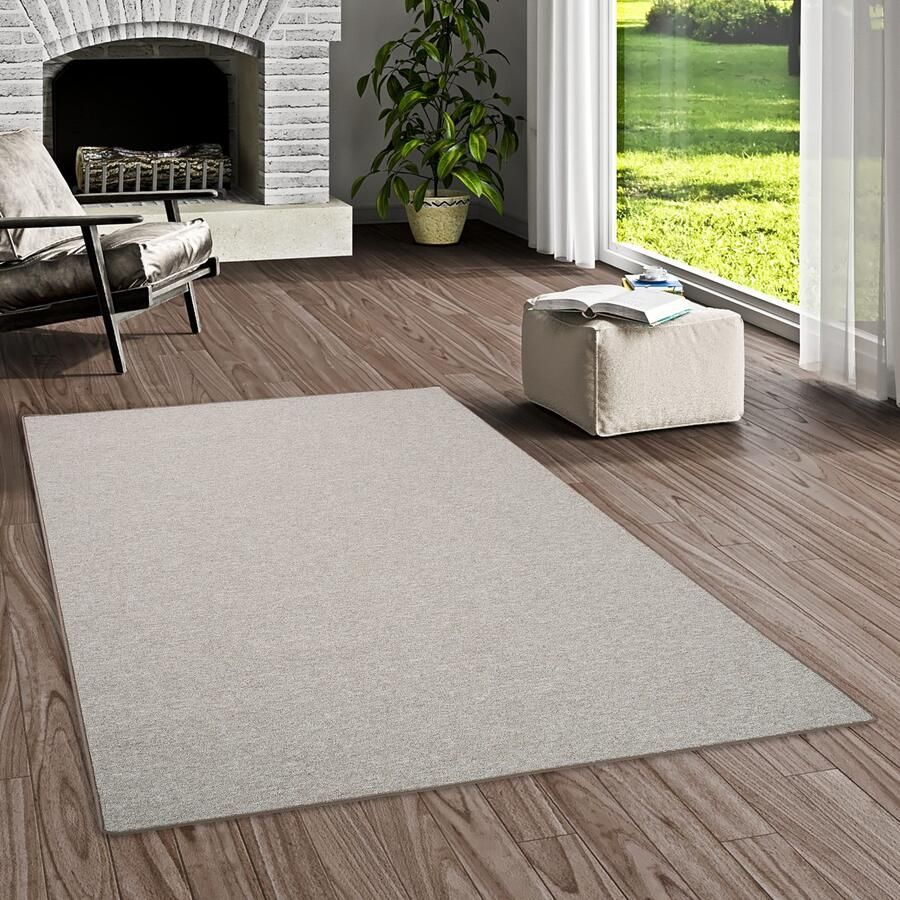 My home Vloerkleed Fortis Effen kleuren lussen geketteld ook als loper slijtvast - Foto 3