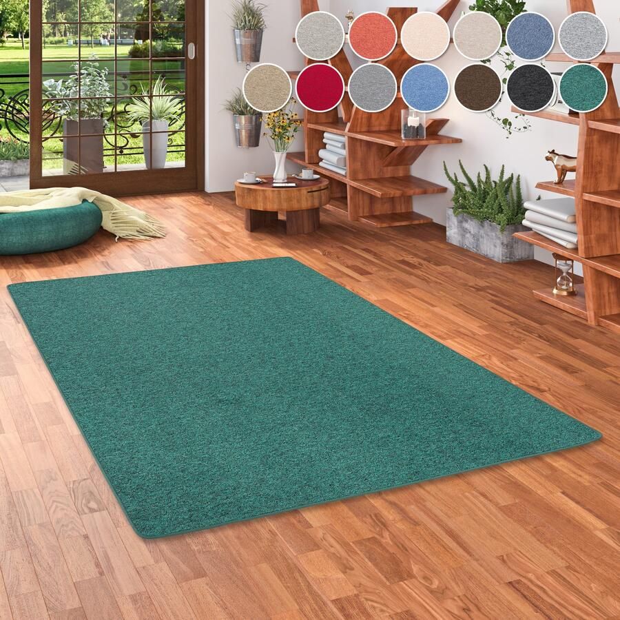 My home Vloerkleed Fortis Effen kleuren lussen geketteld ook als loper slijtvast - Foto 2