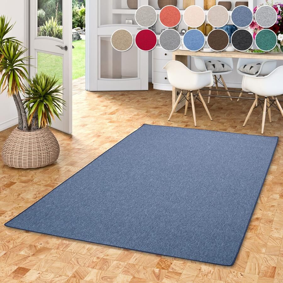 My home Vloerkleed Fortis Effen kleuren lussen geketteld ook als loper slijtvast - Foto 2