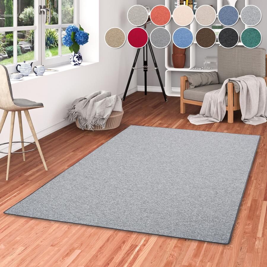 My home Vloerkleed Fortis Effen kleuren lussen geketteld ook als loper slijtvast - Foto 2