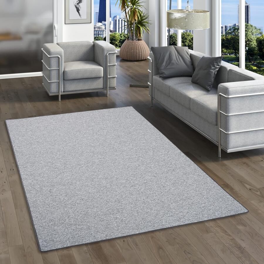 My home Vloerkleed Fortis Effen kleuren lussen geketteld ook als loper slijtvast - Foto 3