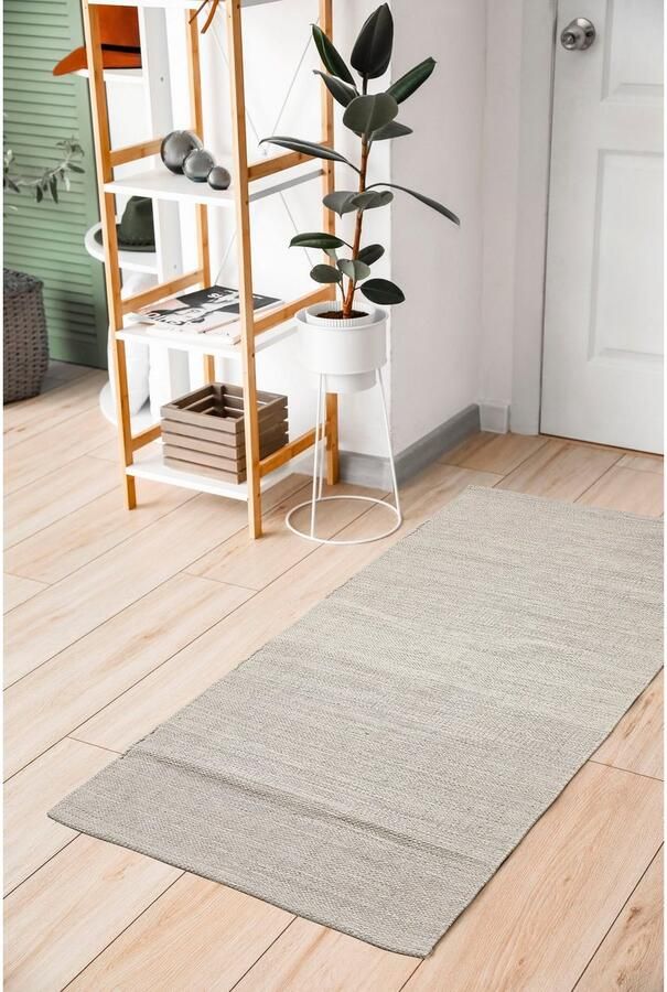 My home Vloerkleed Geraise Vlakweefsel 100% katoen uni kleuren - Foto 4